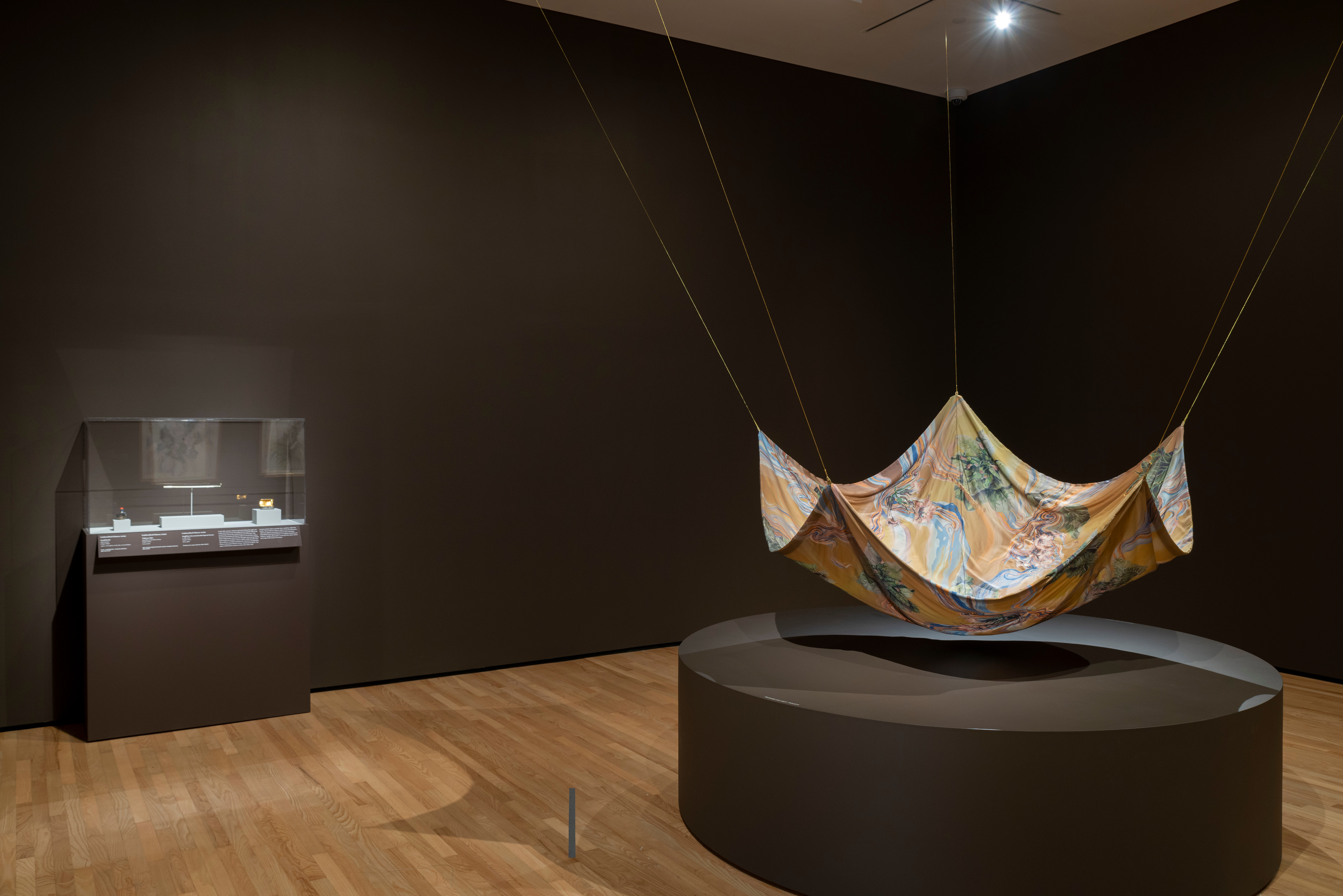 Installation shot of Beatrice Glow: Once the Smoke Clears by Mitro Hood